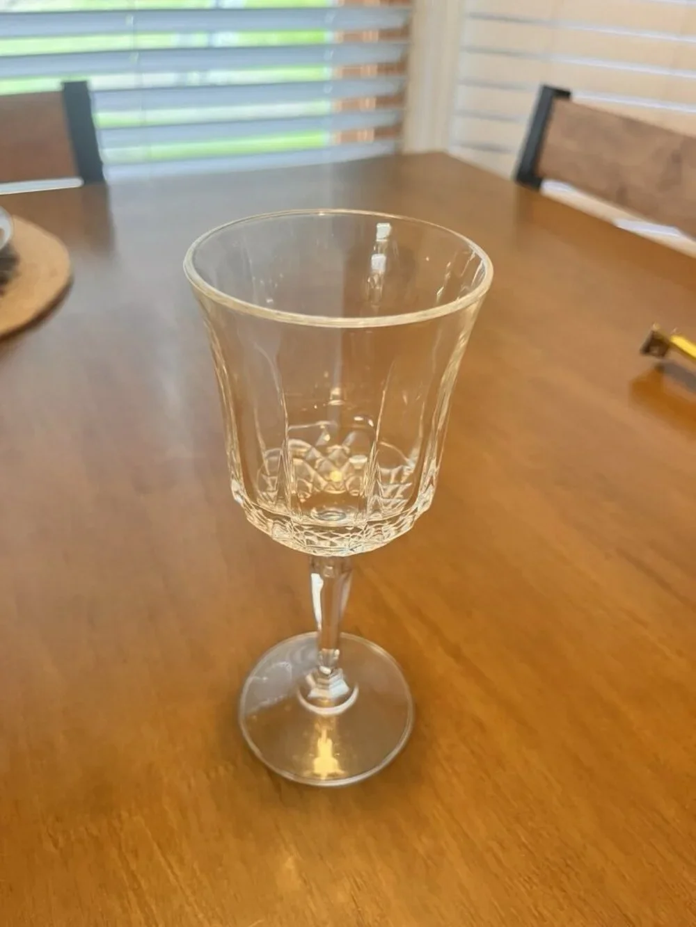 Vintage Anchor Hocking Crystal Wine Glass From The Legacy Collection